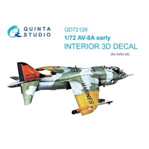 AV-8A early 3D-Printed & coloured Interior on decal paper (Airfix)