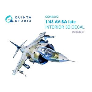 AV-8A Late 3D-Printed & coloured Interior on decal paper (Kinetic)