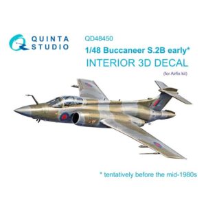 Buccaneer S.2B early 3D-Printed & coloured Interior on decal paper (Airfix)