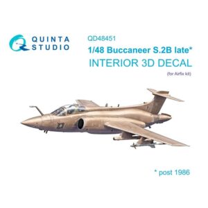 Buccaneer S.2B late 3D-Printed & coloured Interior on decal paper (Airfix)