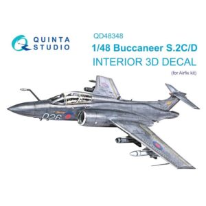 Buccaneer S.2C/D 3D-Printed & coloured Interior on decal paper (Airfix)
