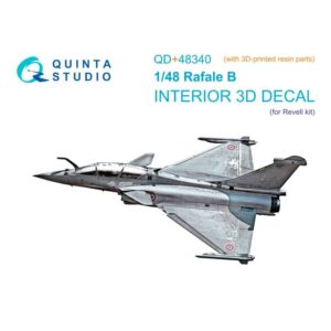Dassault Rafale B 3D-Printed & coloured Interior on decal paper (Revell) (with 3D-printed resin parts)
