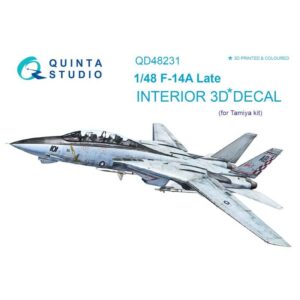 F-14A Late 3D-Printed & coloured Interior on decal paper (Tamiya)