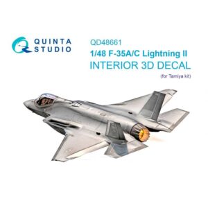 F-35A/F-35C Lightning II 3D-Printed & coloured Interior on decal paper (Tamiya)