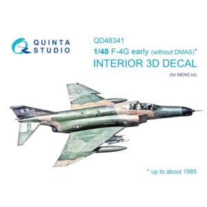 F-4G early 3D-Printed & coloured Interior on decal paper (Meng)