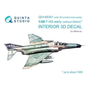 F-4G early 3D-Printed & coloured Interior on decal paper (Meng) (with 3D-printed resin parts)