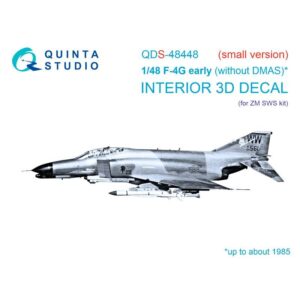 F-4G early 3D-Printed & coloured Interior on decal paper (Zoukei Mura SWS) (Small version)