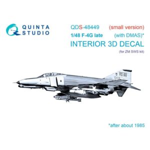 F-4G late 3D-Printed & coloured Interior on decal paper (Zoukei Mura SWS) (Small version)