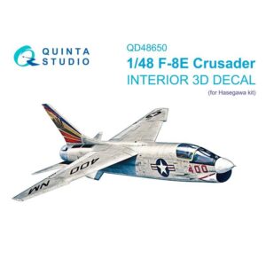 F-8E Crusader 3D-Printed & coloured Interior on decal paper (Hasegawa/Hobby 2000)
