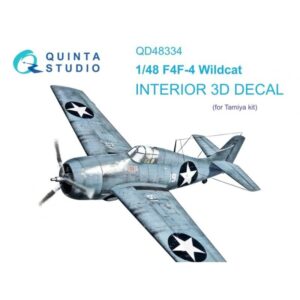 F4F-4 Wildcat 3D-Printed & coloured Interior on decal paper (Tamiya)