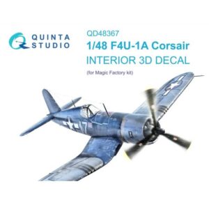 F4U-1A 3D-Printed & coloured Interior on decal paper (Magic Factory)