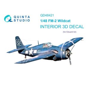 FM-2 Wildcat 3D-Printed & coloured Interior on decal paper (Eduard)