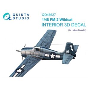 FM-2 Wildcat 3D-Printed & coloured Interior on decal paper (Hobby Boss)