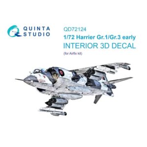 Harrier Gr.1/Gr.3 early 3D-Printed & coloured Interior on decal paper (Airfix)