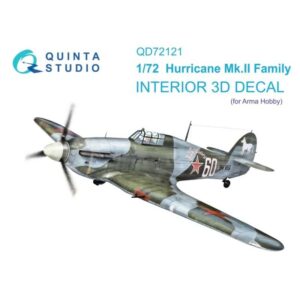Hurricane Mk.II family 3D-Printed & coloured Interior on decal paper (Arma Hobby)