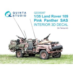 Land Rover 109 Pink Panther SAS 3D-Printed & coloured Interior on decal paper (Tamiya)