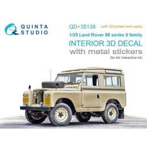 Land Rover 88 series II family 3D-Printed & coloured Interior on decal paper (AK Interactive) (with 3D-printed resin parts)