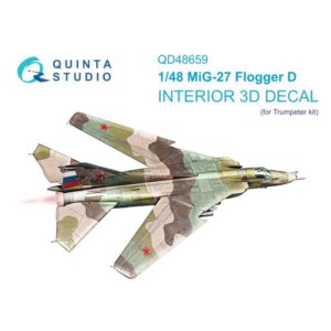 MiG-27 Flogger-D 3D-Printed & coloured Interior on decal paper (Trumpeter)