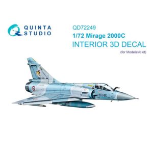 Mirage 2000C 3D-Printed & coloured Interior on decal paper (Modelsvit)