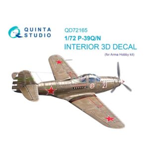 P-39Q/N Airacobra 3D-Printed & coloured Interior on decal paper (Arma Hobby)