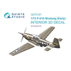 P-51D Mustang Early 3D-Printed & coloured Interior on decal paper (Eduard)