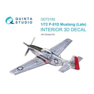 P-51D Mustang Late 3D-Printed & coloured Interior on decal paper (Eduard)
