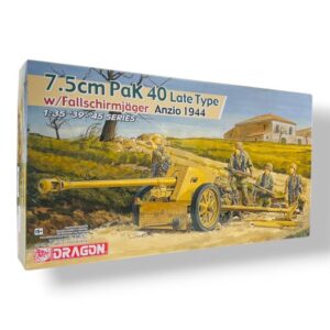 PAK 40 LATE TYPE WITH FALLSCHIRMJÄGER (ANZIO 1944)