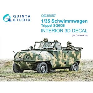 Schwimmwagen Trippel SG6/38 3D-Printed & coloured Interior on decal paper (Daswerk)