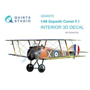 Sopwith Camel F.1 3D-Printed & coloured Interior on decal paper (Eduard)