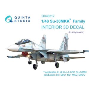 Su-30MKK 3D-Printed & coloured Interior on decal paper (KittyHawk)