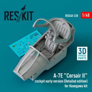 A-7E Corsair II cockpit early version (Detailed edition) for Hasegawa kit (3D Printed)