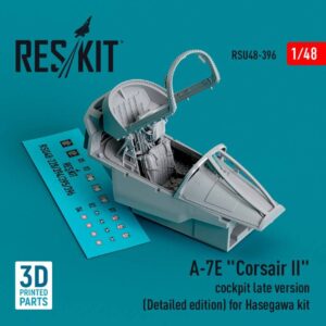 A-7E Corsair II cockpit late version (Detailed edition) for Hasegawa kit (3D Printed) 1/48