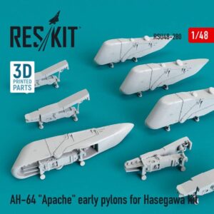 AH-64 "Apache" early pylons for Hasegawa kit (3D Printed) (1/48)