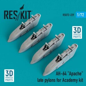 AH-64 "Apache" late pylons for Academy kit (3D Printed) (1/72)