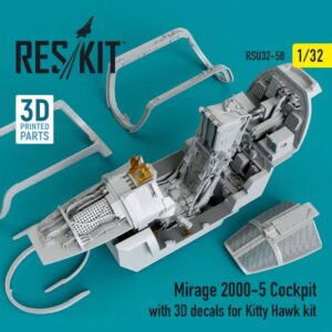 Mirage 2000-5 cockpit with 3D decals for Kitty Hawk kit