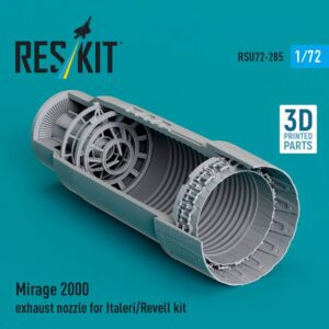 Mirage 2000 exhaust nozzle for Italeri/Revell kit (3D Printed) (1/72)