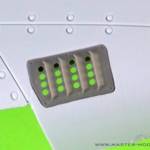 P-51 Mustang - carburator air filter cover - RAF louvred type - version A (for Airfix)