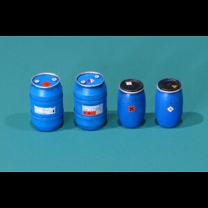 Plastic Chemical Storage Drums Set 1