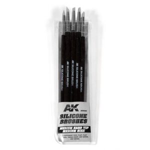 SILICONE BRUSHES MEDIUM HARD TIP MEDIUM (5mm grey medium)