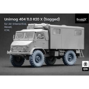 Unimog 404 11.0 R20 X Sagged v2 Sagged wheel set