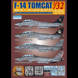 USN F-14A/B VF-11/VF-14/VF-32/VF-211 - 1/32