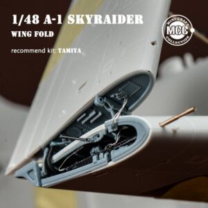 A-1 Skyraider wing fold /w metal gun barrels
