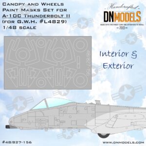 A-10C Thunderbolt II Canopy & Wheels Paint Mask Set /G.W.H./ 1/48