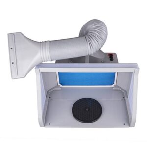 Airbrush Spray Booth for hobby painting with two motors and airflow control
