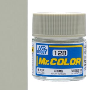 C-128 Gray Green (10 ml) - Mr. Color for Aircraft Models, Japan, WWII