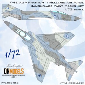 F-4E AUP Phantom II Hellenic Air Force Camouflage Paint Masks Set 1/72
