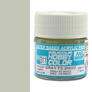 H-311 Semi-Gloss Grey FS36622 (10ml) - Mr. Color for Aircraft Models, Germany