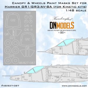 Harrier GR1/GR3 Canopy and Wheels (Kinetic KIN48060) 1/48