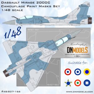 Mirage 2000C Camouflage Paint Mask set 1/48