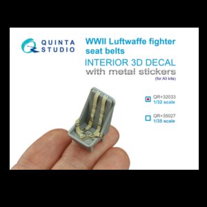 WWII Luftwaffe fighter seatbelts (with metal buckles) (All kits)